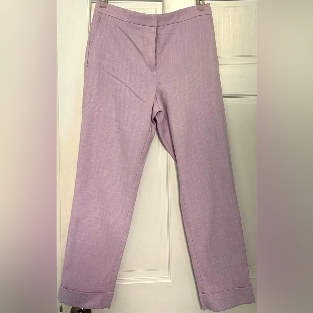 Lavender Size 6 Ann Taylor Ankle length pant. Worn once. Curvy fit.